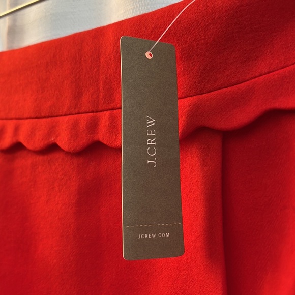 NWT J Crew red wool mini skirt - Picture 3 of 4